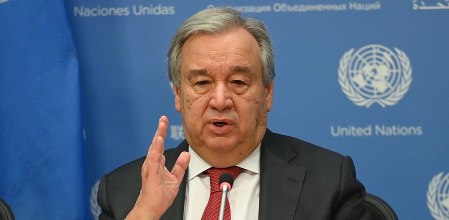 United Nations Secretary General Antonio Guterres. Credit: AFP Photo