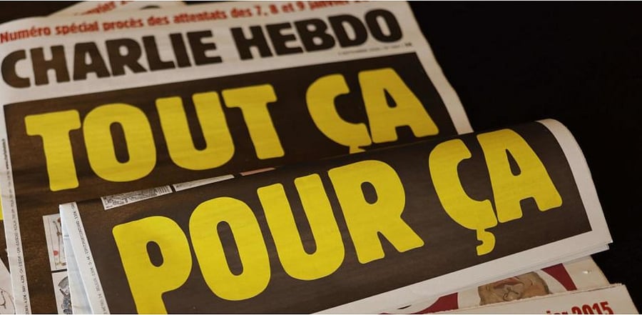 The incident carried echoes of the attack five years ago on the offices of satirical magazine Charlie Hebdo. Credit: AFP