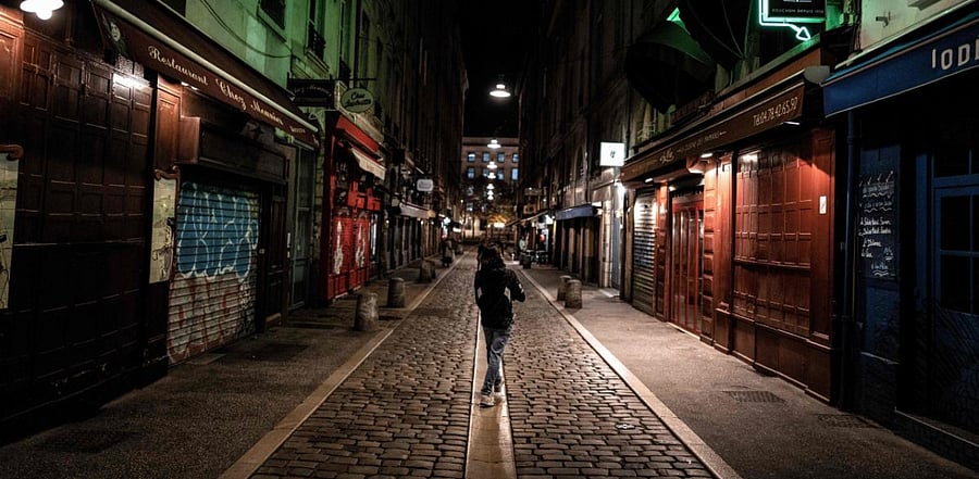  About 20 million people in the Paris region and eight other French cities were facing a 9 pm-6 am curfew from October 17, after cases surged in what has once again become one of Europe's major hotpots. Credit: AFP Photo