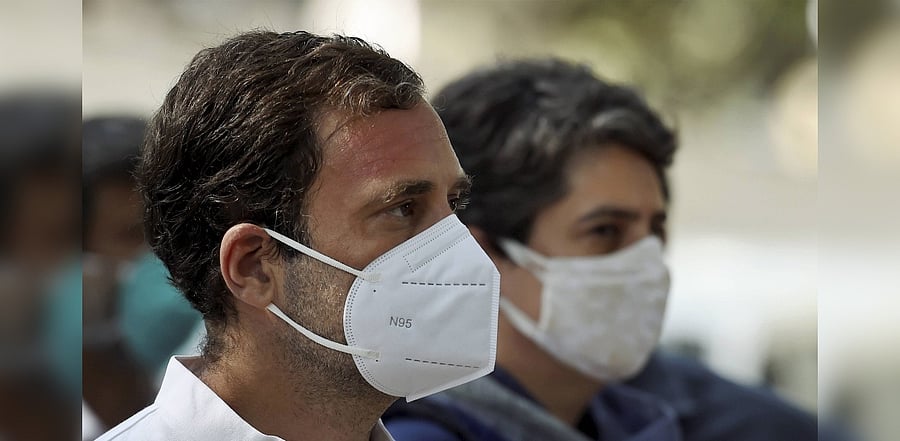 Congress leaders Rahul Gandhi and Priyanka Gandhi. Credit: PTI Photo