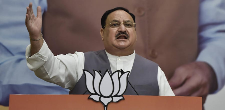 BJP national president J P Nadda. Credit: PTI Photo