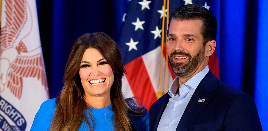 Donald Trump Jr and his girlfriend Kimberly Guilfoyle. Credit: AFP Photo