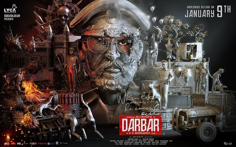 Amid its shortcomings, Darbar teaches us a big lesson. In Indian commercial cinema today, there is nobody like Rajinikanth. (Twitter Image/@LycaProductions)