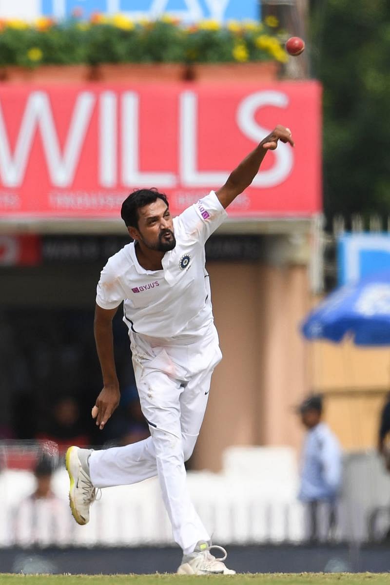 Shahbaz Nadeem, coming in as a replacement for the injured Kuldeep Yadav, has given a good account of himself in the third Test against South Africa. afp