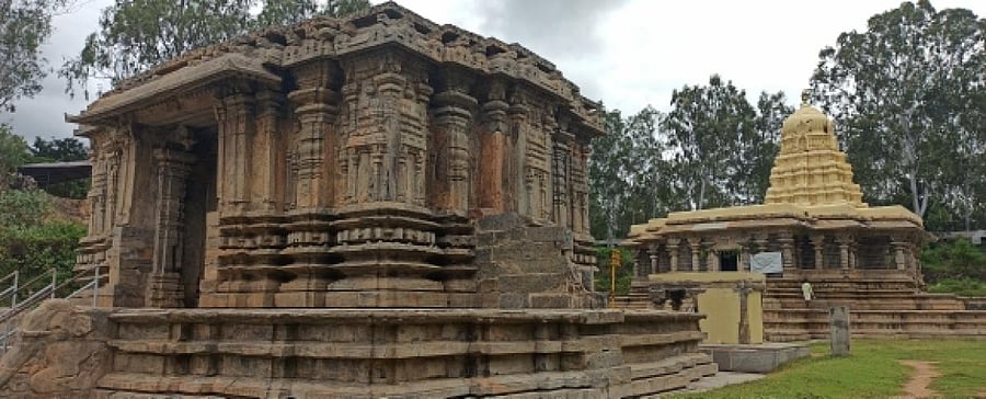 A temple at Talkad in Mysuru district.