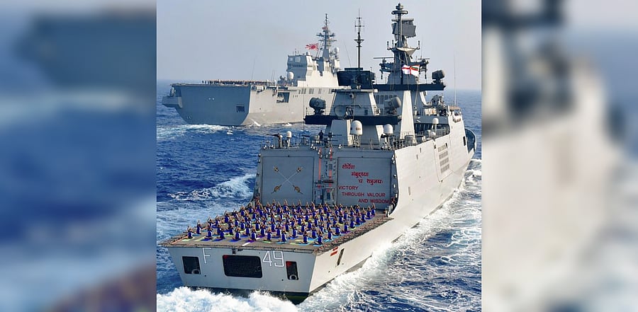Representative image of Malabar naval exercise. Credit: PTI file photo