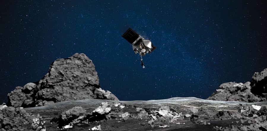 The big day has arrived for the American probe Osiris-Rex: after four years of travel, it will hit the asteroid Bennu on October 20, 2020 to pick up a few tens of grams of dust, a high-precision operation 320 million kilometers away from Earth. Credit: AFP