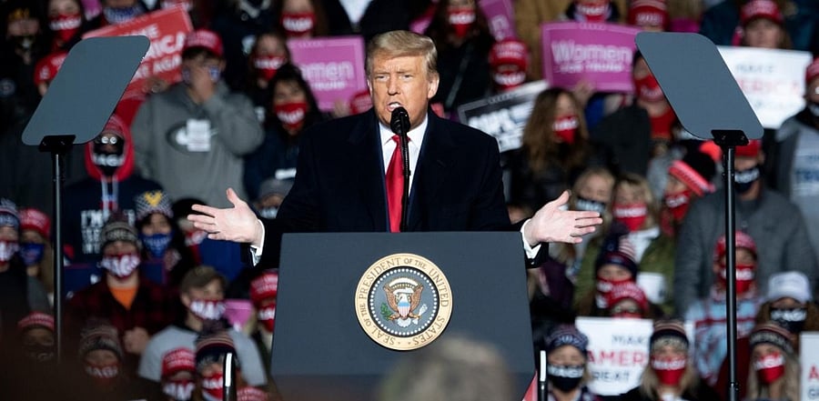 US president Donald Trump. Credit: AFP Photo