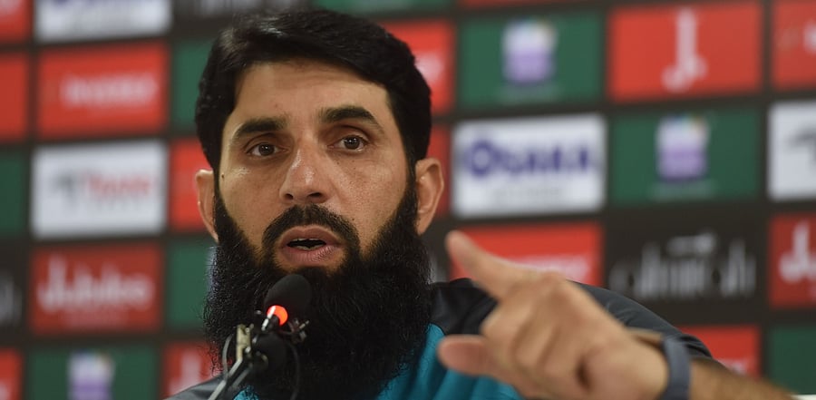 Pakistan head coach Misbah-ul-Haq. Credit: AFP Photo