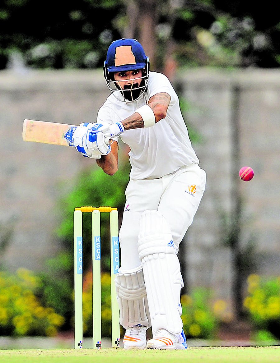 KL Rahul’s knock was the bright spot for India in the drawn game against Essex in Chelmsford. DH FILE PHOTO