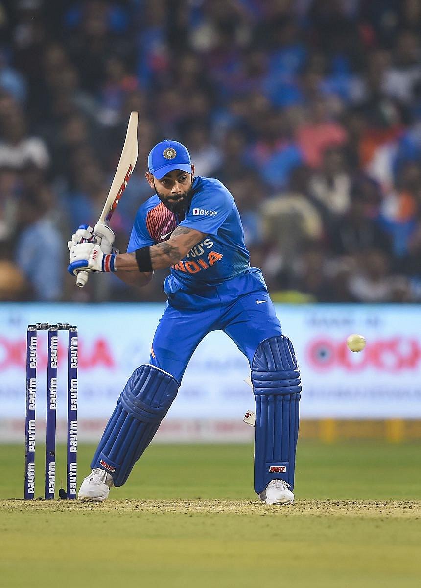 Virat Kohli's record at No.4 in recent times has been nothing to write home about. PTI