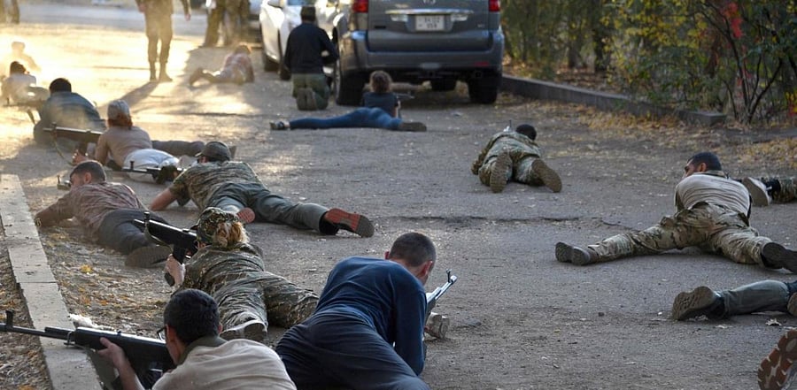 Baku has reported 63 civilian casualties but has yet to disclose military losses. Credit: AFP