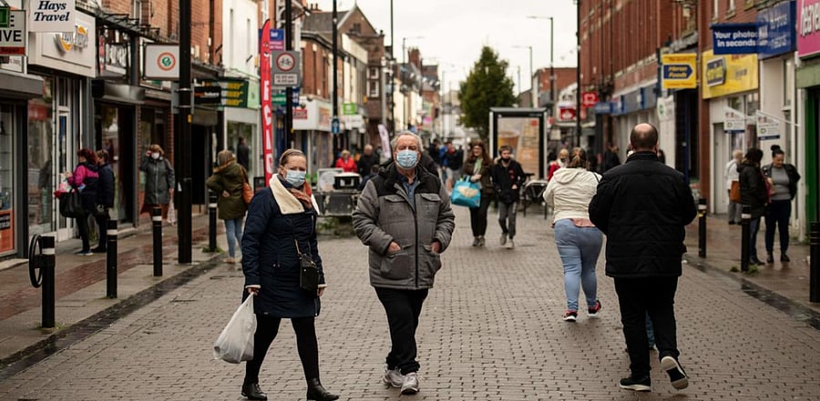 New restrictions meant to contain surging cases of Covid-19 are imposed on Greater Manchester, UK, Credit: AFP Photo