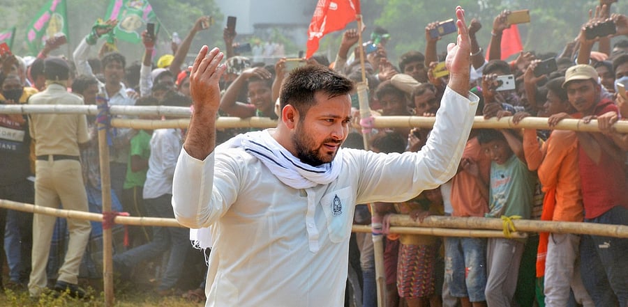 Rashtriya Janata Dal (RJD) leader Tejashwi Yadav. Credit: PTI Photo