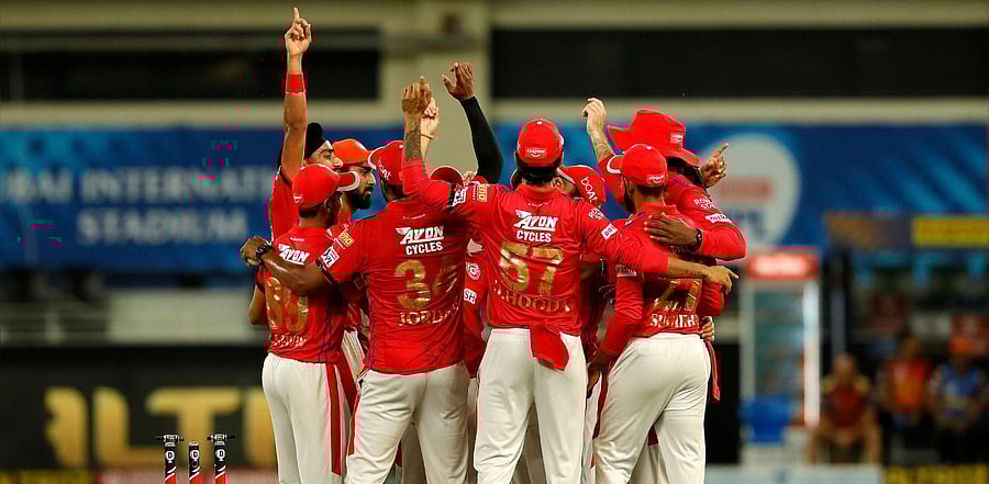 KXIP players celebrate after winning the match. Credit: IPL Official Website/iplt20.com