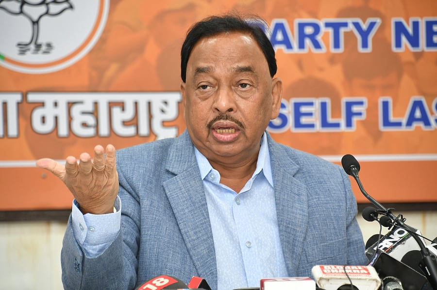 Maharashtra BJP leader Narayan Rane. Credit: DH Photo