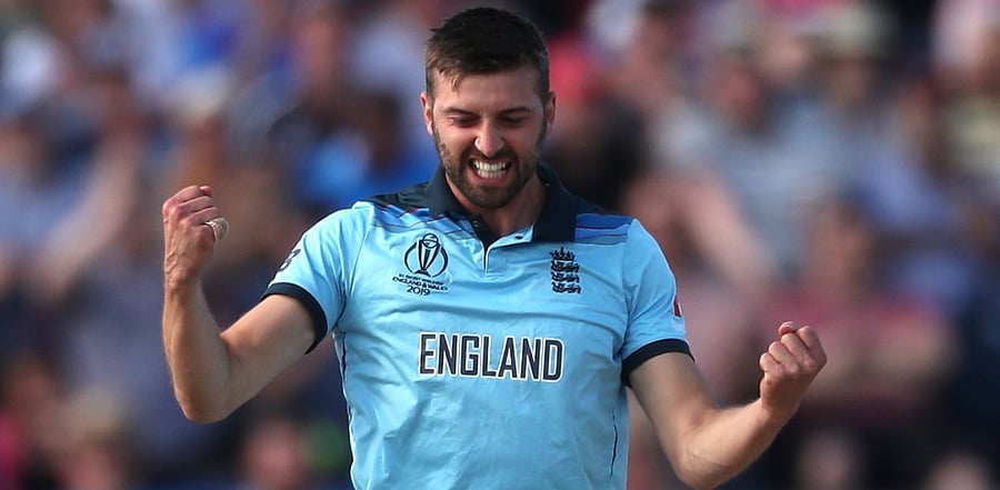 England's Mark Wood. Credit: AFP