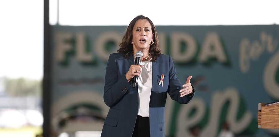 US Senator and Democratic presidential nominee Kamala Harris. Credit: AFP Photo