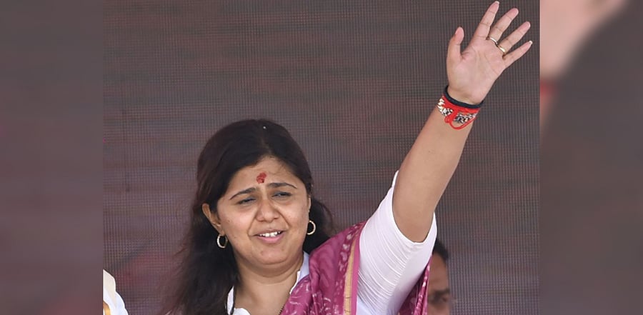 BJP party leader Pankaja Munde. Credit: PTI File Photo