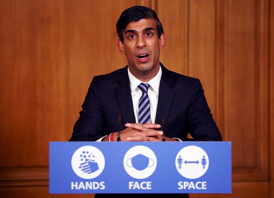Britain's Chancellor of the Exchequer Rishi Sunak. Credits: AFP Photo