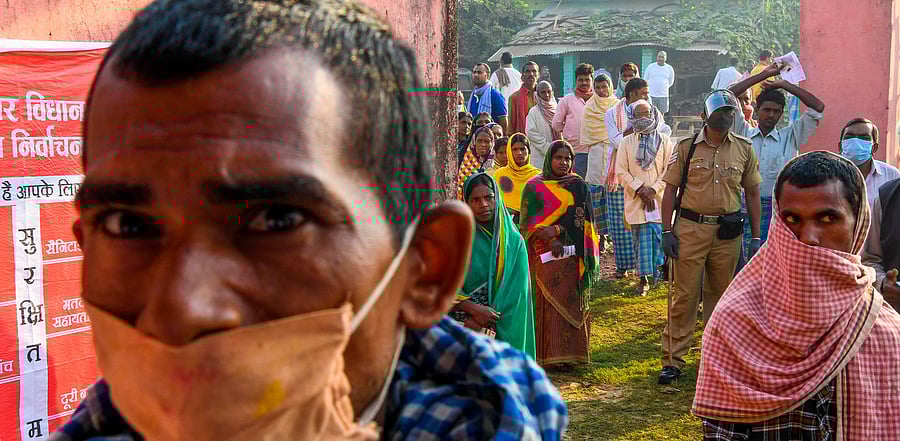 The state is currently ruled by a coalition that includes Modi’s BJP and the election will be the first political test of how voters view his handling of the pandemic and the economic crisis and joblessness it has spawned. Credit: AFP