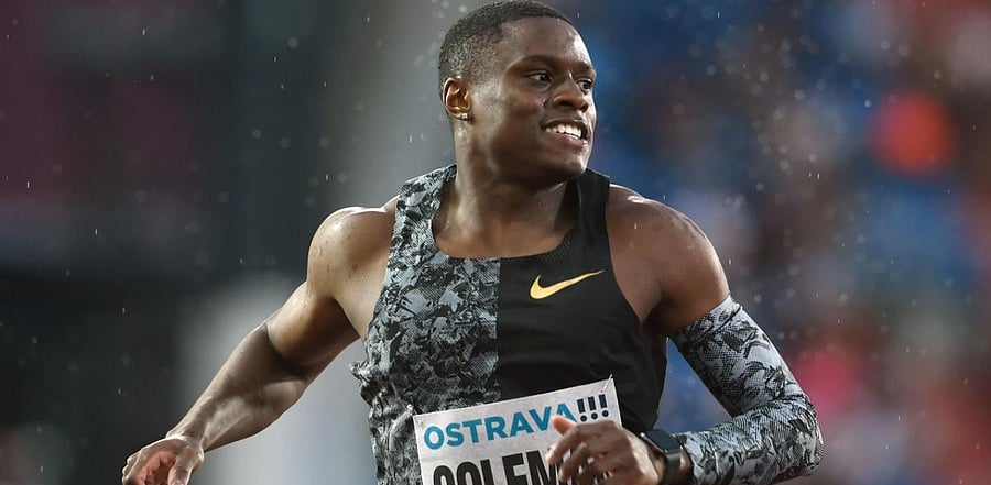 World champion sprinter Christian Coleman has been banned from athletics for two years for anti-doping violations. Credit: AFP Photo