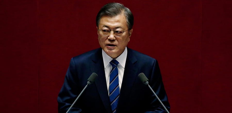 South Korean President Moon Jae-in. Credit: Reuters