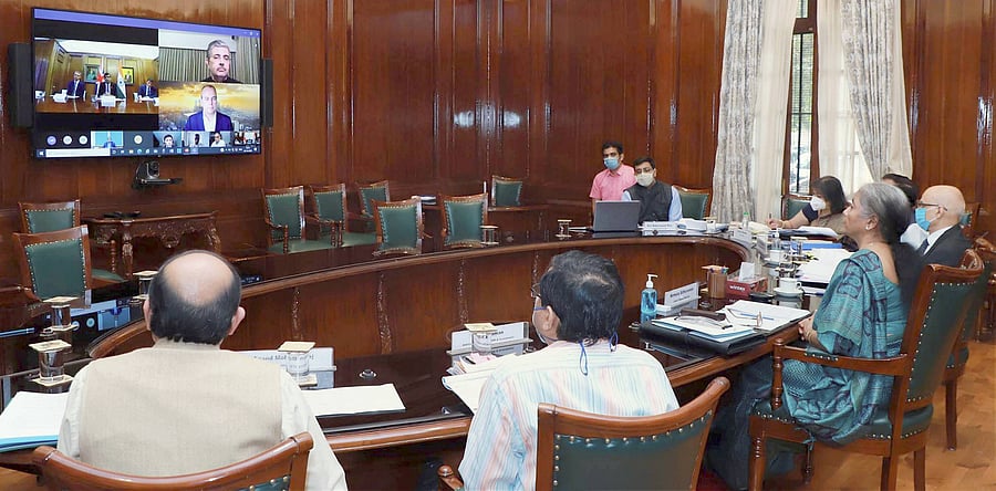 Union Minister for Finance and Corporate Affairs Nirmala Sitharaman. Credits: PTI Photo