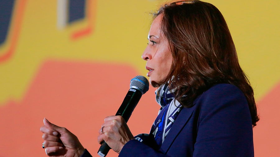 Senator from California and Democratic vice presidential nominee Kamala Harris. Credits: AFP Photo