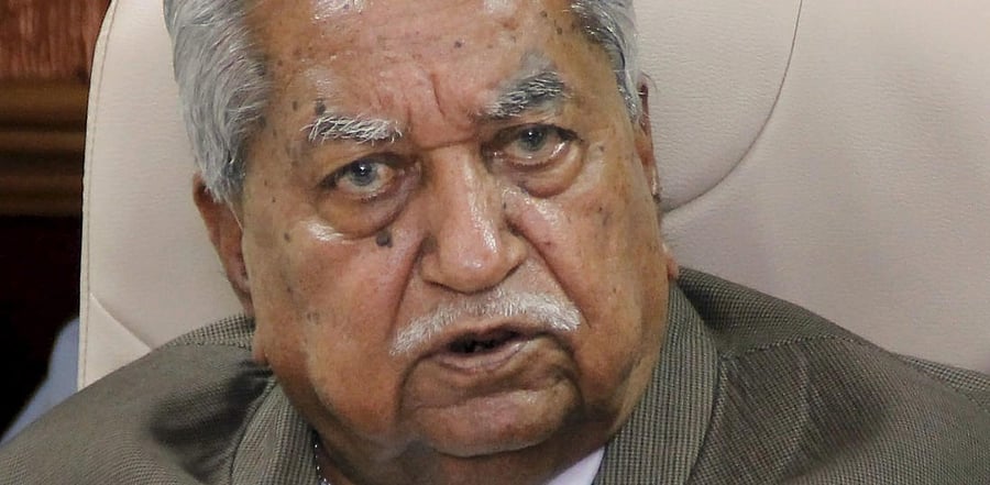 Keshubhai Patel. Credit: PTI/file photo