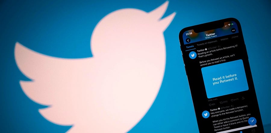 Twitter shares tumbled October 29, 2020, after the messaging platform's quarterly update showed a slowdown in user growth. Credit: AFP Photo