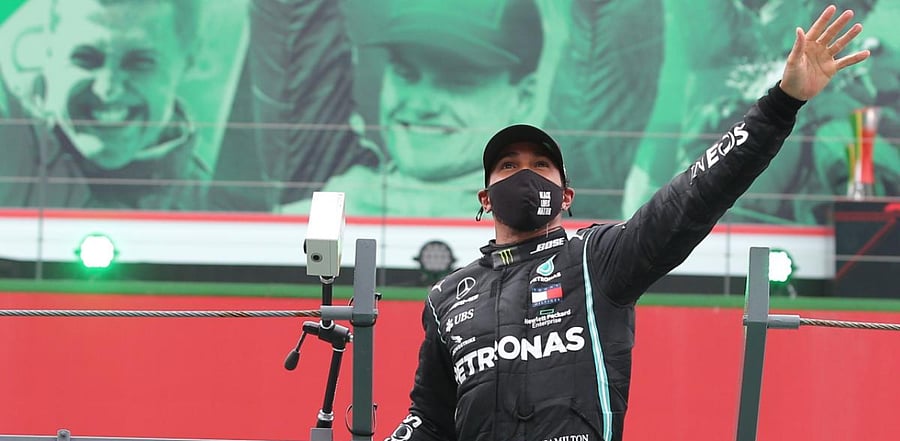  Mercedes' British driver Lewis Hamilton. Credit: AFP Photo