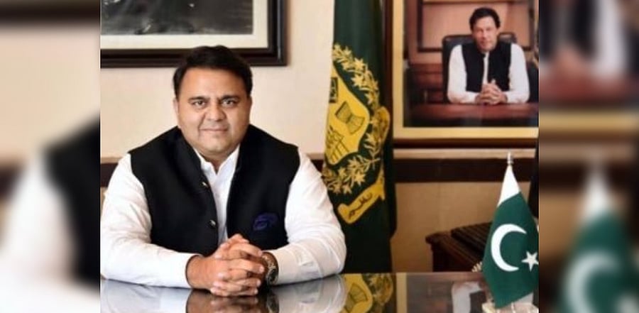 Pakistani minister Fawad Chaudhry. Credit: Twitter Photo (@fawadchaudhry)