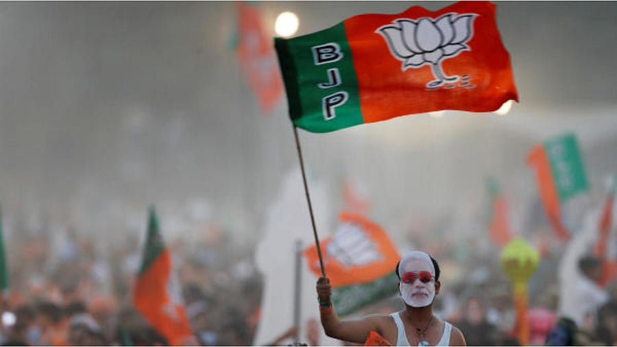 BJP flag. Credits: Reuters Photo