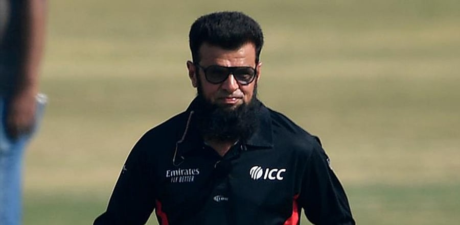 Umpire Aleem Dar. Credit: AFP Photo