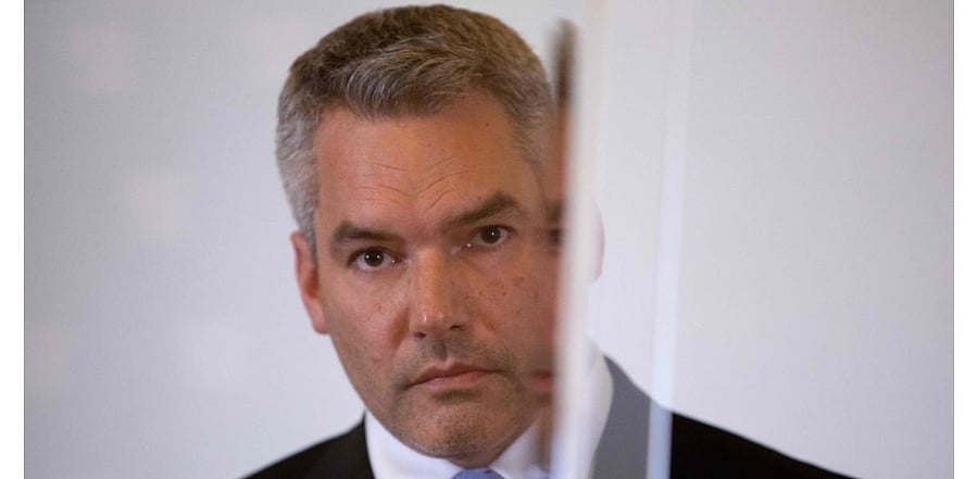 Austria's Interior Minister Karl Nehammer. Credit: AFP