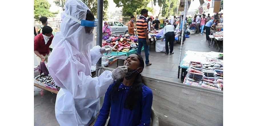 In its bulletin on Monday, the health department had said that the total number of Covid-19 cases in the state was 3,81,608. Credit: AFP