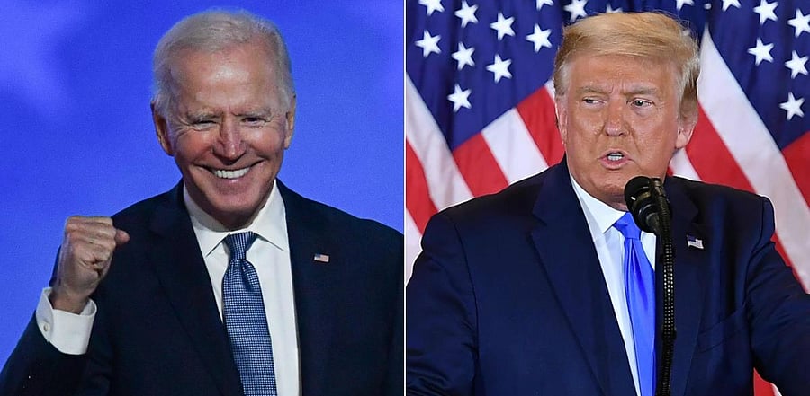 Trump proclaimed victory over Democratic challenger Joe Biden on Wednesday. Credit: AFP Photo
