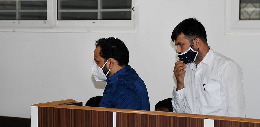 Bineesh Kodiyeri, son of Kerala CPI(M) leader Kodiyeri Balakrishnan, arrives to appear before the Enforcement Directorate officials, in Bengaluru. Credit: PTI Photo