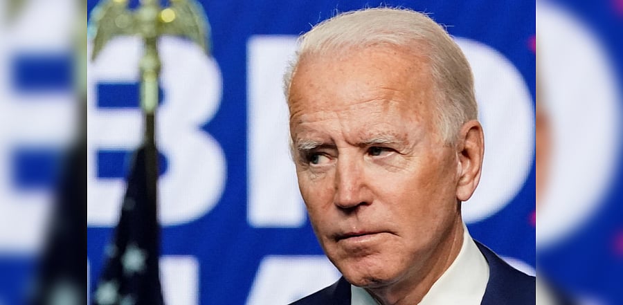 Democratic US presidential nominee Joe Biden. Credit: Reuters Photo