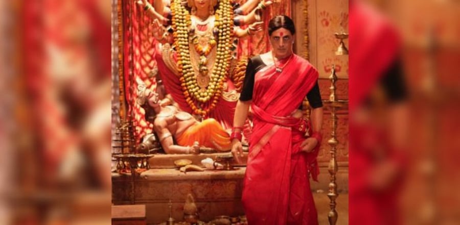 Akshay Kumar in a still from 'Laxmii'. Credit: IMDb