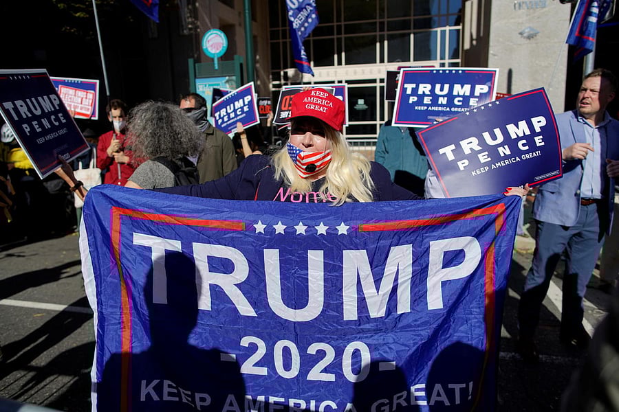 Supporters of US president Donald Trump. Credits: Reuters Photo