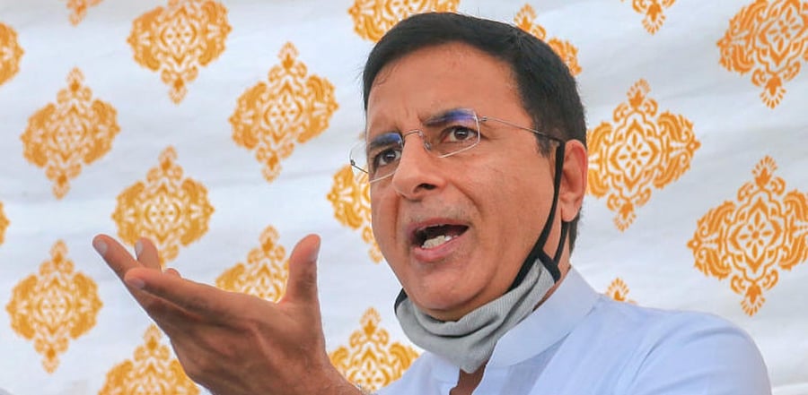  Senior Congress leader Randeep Surjewala. Credit: PTI
