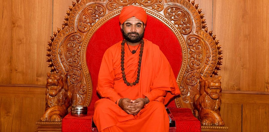 Panchamasali Peetha Head Vachanananda Swamiji. Credit: DH