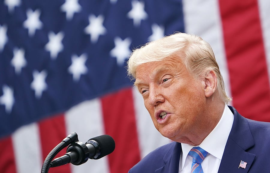 US President Donald Trump. Credit: AFP File Photo