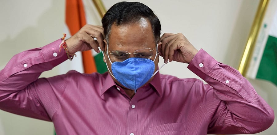 Delhi Health Minister and AAP leader Satyendar Kumar Jain. Credit: PTI Photo
