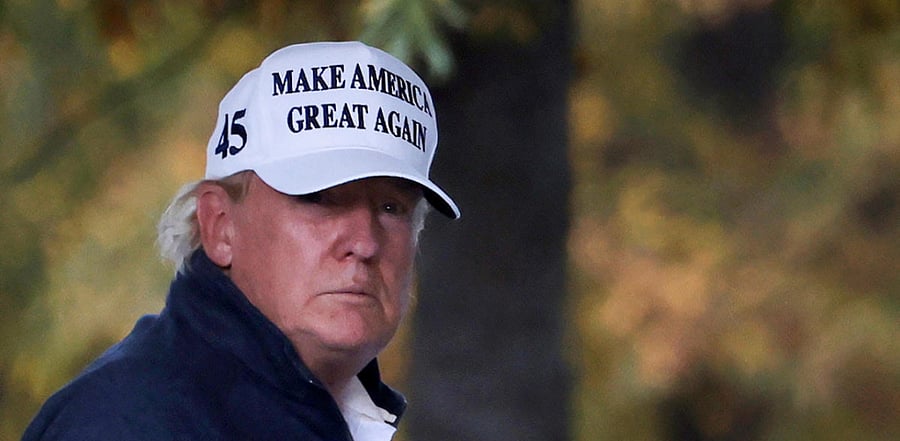 Donald Trump returns to the White House after news media declared Democratic US presidential nominee Joe Biden to be the winner of the 2020 US presidential election. Credit: Reuters.