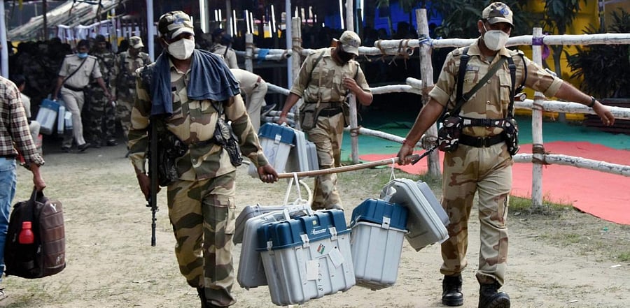 The inner core is being guarded by the Central Armed Police Forces (CAPFs), then there is the Bihar Military Police (BMP) and then the district police. Credit: PTI Photo