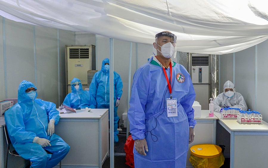 No doubt the number of tests is on the rise with 2074 laboratories from a lone one in March. Representative image/Credit: PTI Photo