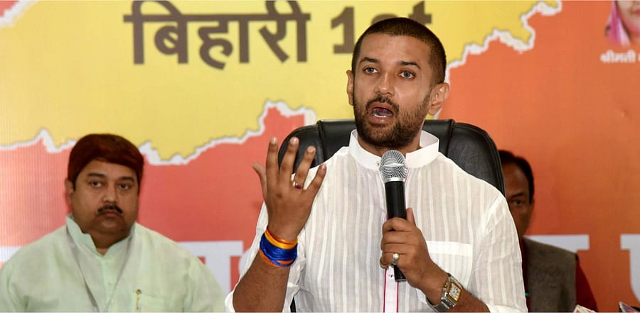 LJP chief Chirag Paswan. Credit: PTI